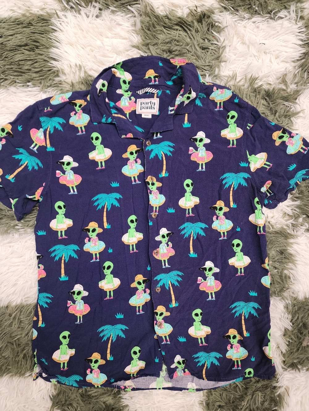 Party Pants Alien Hawaiian Shirt